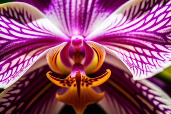 Orchid flower in full bloom