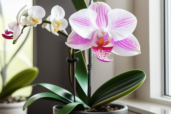 Phalaenopsis orchid in bloom