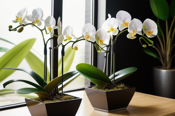 Dividing an orchid plant