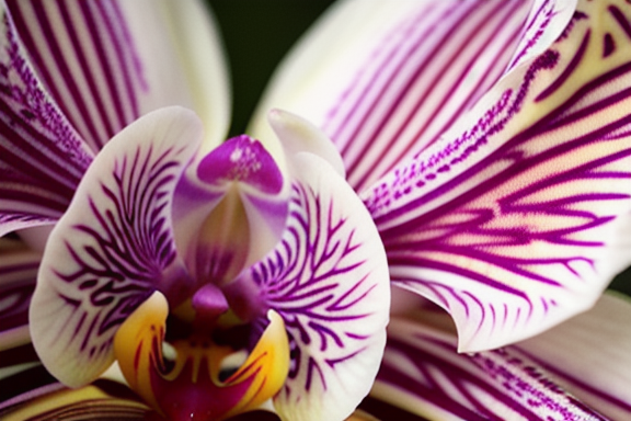 Blooming orchid flower